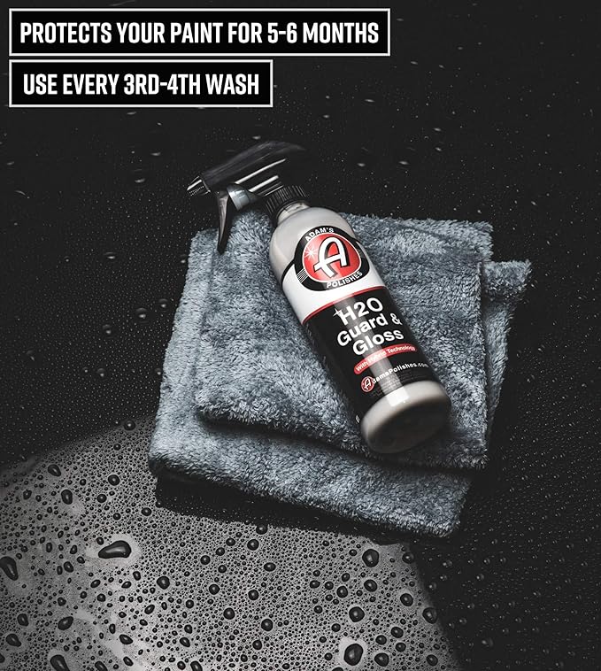 Adam's Polishes H2O Guard & Gloss (Gallon) - Car Detailing Hybrid Top Coat Silica Sealant, Car Wax & Polish Quick Detailer | After Car Wash Seals, Shines, and Protects All Exterior Surfaces