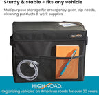 High Road Carganizer Car Storage Bin with Lid - Multipurpose Storage Box for Car for the Back Seat, Front Seat or Trunk - Univeral Car Organizer Fits All Vehicles