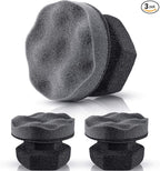 3 Pieces Tire Shine Applicator Tire Dressing Applicator Pads Tire Sponge Applicator Foam Tire Gel Wet Applicator Car Detailing Reusable Cleaning Supplies for Tire Shine (Gray,4.33 Inch)