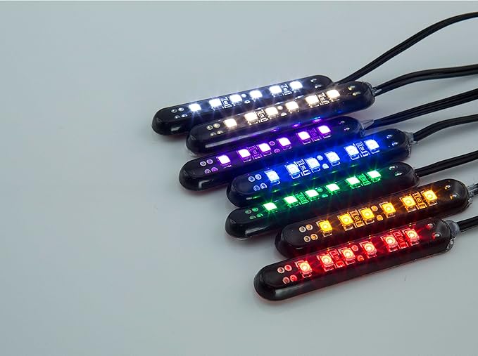 Oznium LED Modules (Straight Black, Pink LED)