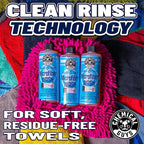 Chemical Guys Microfiber Cleaning Cloth and Car Wash Towel Detergent - Concentrated Cleaner for Towels, Microfiber Cloths, and Pads - Removes Dirt, Wax, Grease, Stains, Orange Scent - 16 oz