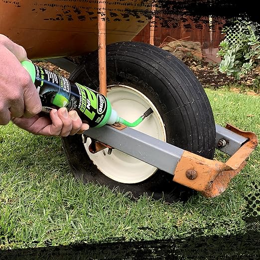 Slime 10193 Tire and Tube Sealant Puncture Repair Sealant, 2-in-1, Premium, Prevent and Repair, Suitable for Non-Highway Tires and Tubes, Non-Toxic, Eco-Friendly, 16oz Bottle