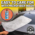 Chemical Guys Woolly Mammoth Large Microfiber Drying Towel - 36 x 25 Inch Gray, Ultra Plush Super Absorbent Car Drying Towel for Cars, Trucks, SUVs, Motorcycles, RVs, and Auto Detailing