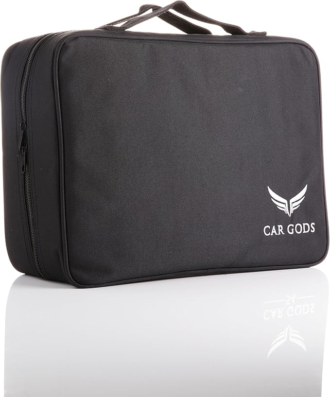 Car Gods 8 Piece Car Cleaning Detailing Kit - Shampoo - Carnauba Wax - Wheel Cleaner - Shine Detailer - Fallout Eliminator - Tyre Serum - Interior Detailer - Glass Cleaner