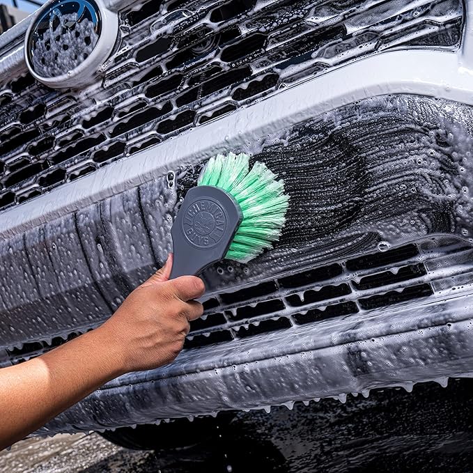 Chemical Guys All Duty Brush Kit, ACCG09 Wheel Works Brush + ACCG02 Nice & Stiff Heavy Duty Carpet & Interior Brush + ACCG05 Big Blue Stiffy Heavy Duty Brush + ACCG08 Wheelie Exterior Surface Brush