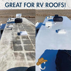100% Silicone Roof Coating for RVs, Campers & Flat Roofs - Waterproof Seal for Leaks, Cracks & Seams - Ponding Water Resistant - 4.75 Gallon White