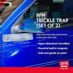 Griot's Garage PFM Trickle Trap, Hyper-Absorbent Car Drying Pads, Prevents Water Spots and Etching, Machine Washable, XL 2" x 12”, Set of 2