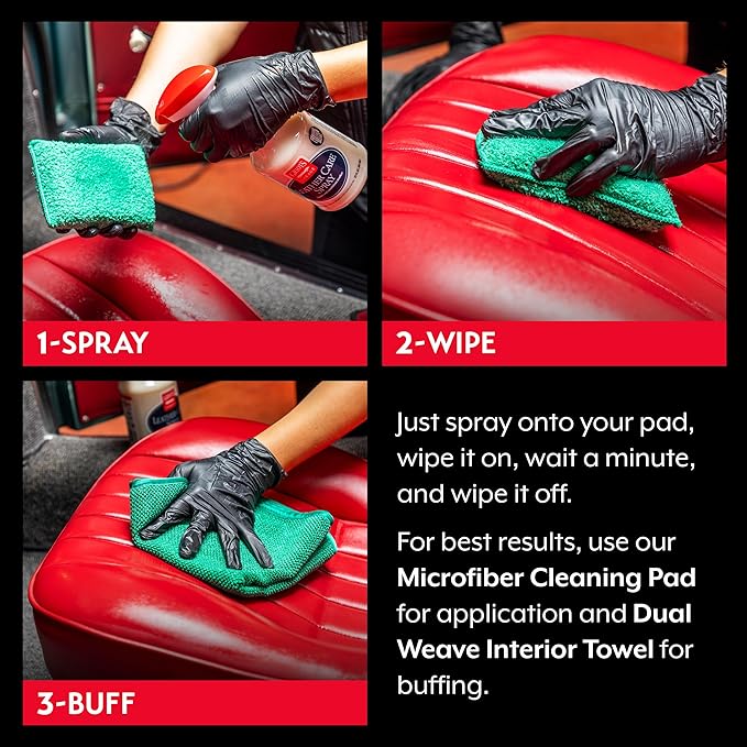 Griot's Garage Leather Care Spray, Car Seat Cleaner and Conditioner for Upholstery, Furniture, Clothing, and More, 11055, One Gallon