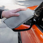 POLYTE Microfiber Drying Towel (16x16, 6 Pack, Waffle, Gray)
