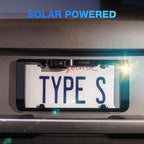 Type S True Wireless Solar Powered Smart HD Backup Camera | License Plate Frame Mount | Self-Charging | 3 Minute Installation | Universal Compatibility | 720p Night Vision