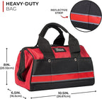 Thrive Car Emergency Kit & Roadside Emergency Car Kit - 104-Piece Set, Red Canvas Bag, Universal Fit - Jumper Cables, Escape Hammer & Tire Gauge - Road Trip Essentials & Emergency Supplies