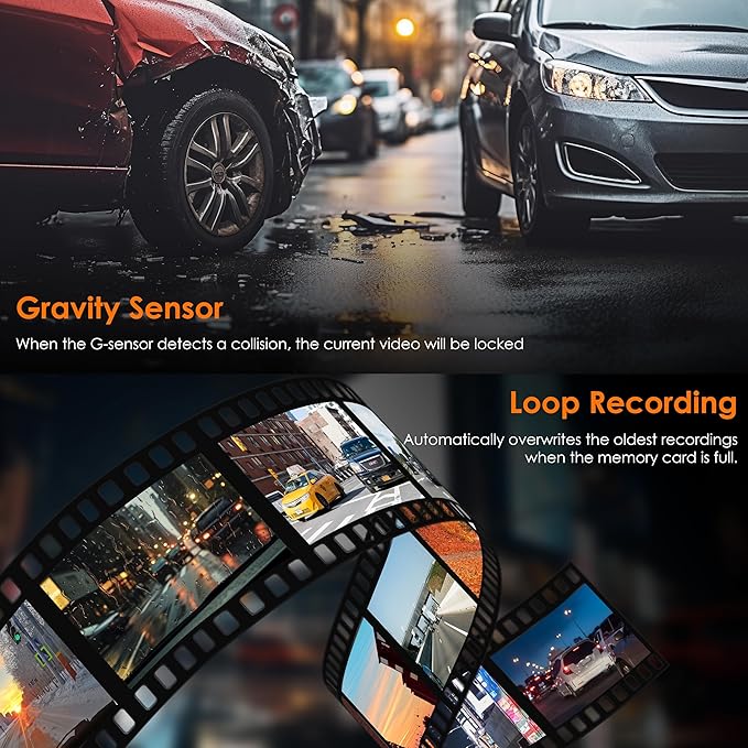 RexingUSA 1080p Dash Cam with 32GB Card - FHD Recorder, 170° Angle, Night Vision, G-Sensor, Parking Mode, Loop Record, Supports up to 128GB
