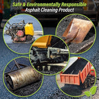 Trick Shot Asphalt Solvent and Cleaner - USDA Biobased Industrial Degreaser for Paving Equipment & Tools, Heavy Duty Formula, Food Grade Tar Remover & Bitumen Remover, Made in USA - 1 Gallon