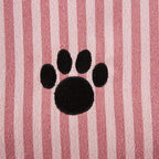 Bone Dry Pet Grooming Microfiber Towel, Striped Collection, X-Large, 41x23.5, Rose (Pack of 2)