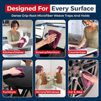 USANOOKS Premium 300GSM Microfiber Cleaning Cloth - 12.5"x12.5" High Performance - 1200 Washes, Ultra Absorbent Microfiber Towels for Cars Undercarriage, Rims & Engine Bay Cleaning - Microfiber Cloth