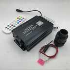 Car Home Fiber Optic Lights kit Star Ceiling Sky Light APP Remote Control (500pcs*0.03in*9.8ft+meteor250pcs)
