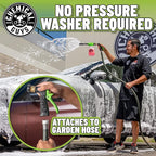 Chemical Guys TORQ Foam Blaster Wash & Wax Kit with Hybrid V7 Car Wash Soap and Hybrid V7 High Gloss Liquid Car Wax (3 Items, 32 Fl oz)