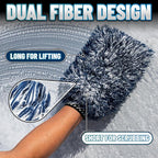 Chemical Guys, The Dually, Dual-Fiber, Wet-Dry Use, Microfiber Wash Mitt, (Car Wash Mitt Great for Car, Truck, SUV, RV, & More) Dark Blue + White, MIC517