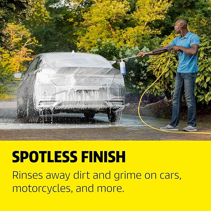 Kärcher Vehicle Wash and Wax, Pressure Washer Detergent, Cleans Cars, Bikes, Trucks, Boats and More, Highly Concentrated, Makes up to 20 gal of Cleaner