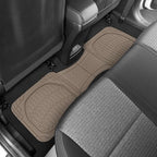 CARBELLA Heavy Duty Rubber 4-Piece Beige Car Floor Mats - Universal Trimmable All-Weather Car Accessories - Girl Car Accessories for Women & Cute Car Mats for Women for Girly Car Decor, Truck, & SUV
