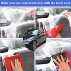 Clay Towel 2 Pack 12 x 12 Inch, Clay Bar Towel for Auto Detailing Microfiber Car Cloth Cleaner Automotive for Car Detailing (2, Red, 12 x 12 Inch)