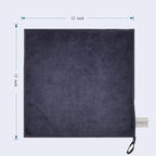 Microfiber Cleaning Cloth Ultra Absorbent & Soft Micro Fiber Cloth for Cleaning for House Kitchen Boat Microfiber Towels for Cars Window Cleaner (12"x12") Grey-6 Pack