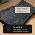 High Absorbency Weavy Microfiber Car Drying Towel 1200gsm (2pack, 15.7"x27.5")