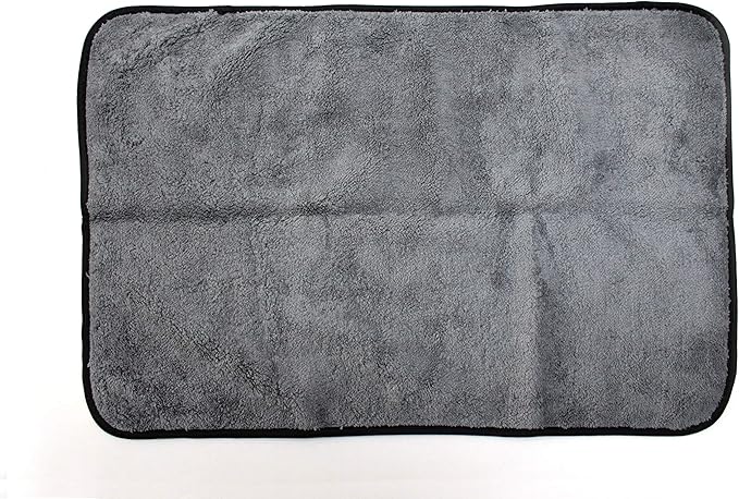Maxshine 16" x 24" Blue & Grey 600GSM Ultimate Crazy 2C Microfiber Towel – Ultra-Soft & Absorbent – Premium Scratch-Free Towel for Car Detailing, Drying & Polishing