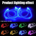 64 Colors Car Ambient Lighting Fiber Optic RF Remote + APP Control Multicoloured Music Car Atmosphere Decorative Lighting Kit 1W DC 12V-24V 5m