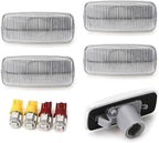 iJDMTOY Clear Lens Amber/Red LED Trunk Bed Marker Lights Set Compatible with 2010-18 Dodge RAM 2500HD 3500HD Dually Truck Double Wheel Side Fenders, Powered by Total 20 LED