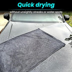 2 Pack 1300 GSM Car Drying Towel,Double-Sided Microfiber Towels for Cars(36" x 24"),Extra Large Ultra Absorbent,Without Residual Lint,Scratches or Water Spots