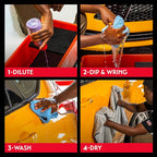 Griot's Garage Rinseless Wash and Wax for Car Cleaning and Detailing, No-Rinse, Waterless Formula For RVs, Boats, Trucks, Motorcycles and More, 10493, 16oz