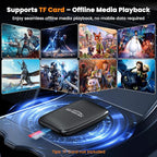 2026 Upgraded 3-in-1 Wireless CarPlay & Android Auto Adapter, Convert Wired to Wireless with USB-A/USB-C Cables, AI Box CarPlay Supports Netflix/YouTube/TF Playback for iPhone
