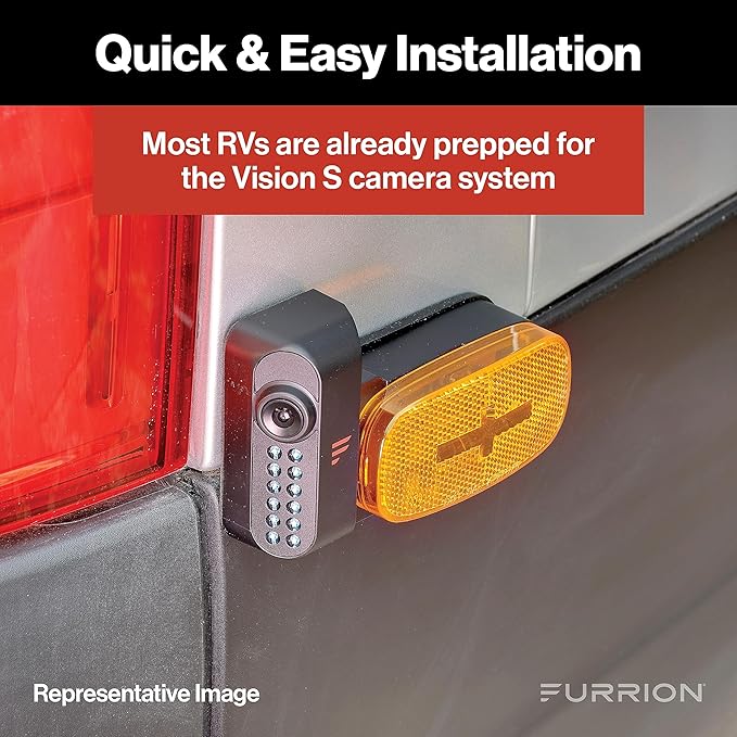 Furrion Vision S Wireless RV Backup Camera System with 7-Inch Monitor, 3 Cameras: 1 Rear, 2 Side Cameras, Infrared Night Vision, Wide-Angle View, Hi-Res, Waterproof - FOS07TAEM