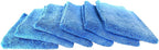 Maxshine 16”x24” Universal 6-Pack Blue Microfiber Towel - 380GSM Zero Crazy Edgeless - Professional Rinse-Free, Scratch-Free Drying Towels for Cars - Perfect for Car Detailing