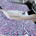 Hahafelt 2 Pack Car Seat Towel Covers with Storage Bag, 63 x 32 Inch Universal Non Slip Waterproof Sweat Protector for Car Truck, Gym Swimming Running, Machine Washable (Retro Kaleidoscope)