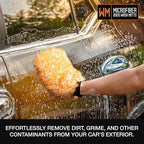 Suds Lab Microfiber Car Wash Mitts (2 Pack) Scratch Free Detailing, Cleaning, Washing Mitt 8"x10" Double-Sided