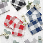 DII Scrubber Dishcloths Collection Windowpane Dishrag Set, 12x12, Gray Buffalo Check, 6 Piece