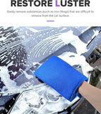 2PCS Clay Mitt,Car Accessories Clay Towel Auto Detailing,Anti-Scratch Clays Mitts for Cleaning Polishing Detailing Auto Paint,Glass,Wheels,Suitable for Sedans,Cars,Trucks,Commercial Vehicles