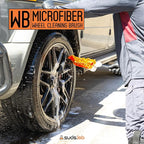 Suds Lab WB Premium Microfiber Cleaning Wheel Brush for All Vehicle Types – 18.1" Ultra-Soft & Scratch-Free Reusable Rim, Wheel, and Tire Brush with Ergonomic Handle