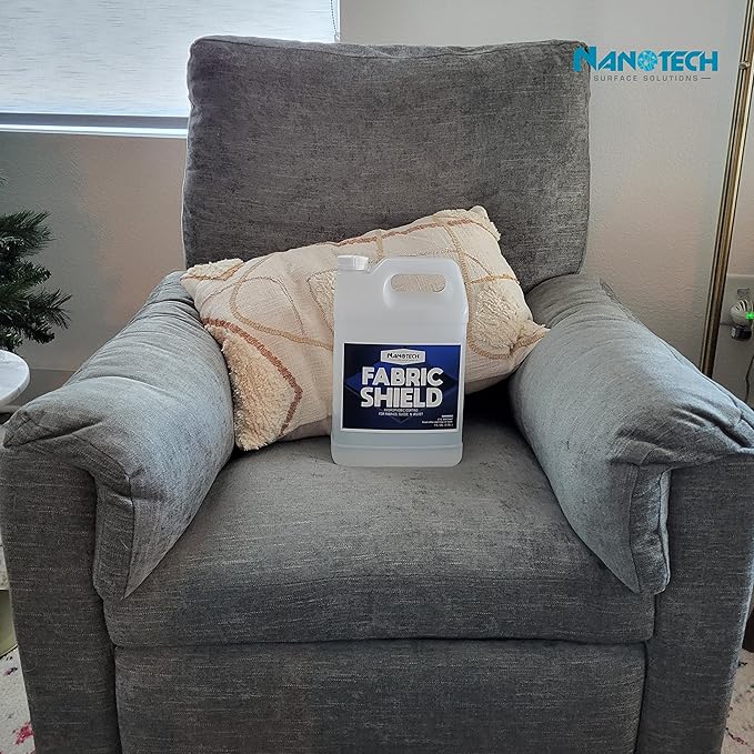 Nanotech Solutions Upholstery Care Kit- Includes Carpet & Upholstery Cleaner, Stain Remover and Fabric Shield, Water Repellent Spray, SiO2 Protection, for Furniture, Clothes, Car Seats, Rugs (16 Oz.)