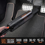 Suds Lab V1 High-Power Cordless Car Vacuum Cleaner (42Kpa) Rechargeable & Long Battery Life (3000mAh) - Portable Handheld Vacuums for Car Detailing, Pet Hair, Travel, Interior Cleaning