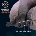 Ultimate 3.0 Travel Pillow, Deluxe Memory Foam Neck Pillow for Uninterrupted Rest, Ideal for Everyday Commute, Airplane, Car, and More, Travel Essentials, Made in USA, Dark Gray