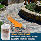 DeckGeneral High Gloss Masonry Sealer 5745 - Heavy Duty Outdoor Concrete Sealer - Multi-Purpose Acrylic-Based Waterproof Coating for Bricks, Mortar, Patio, Stairs, Walls, Pavement Etc. - 55 Gallon