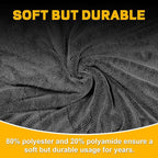 2-Pack Double Sided Car Drying Towel(28"x36"),1600 GSM Super Absorbent Microfiber Drying Towels for Cars,Streak-Free,Scratch-Free,No Water Spots,Machine Washable