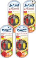 Refresh Your Car! 84022 Fresh Strawberry/Cool Lemonade Scented Oil Diffuser, 4 Pack
