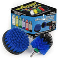 Aquatic Cleaning Supplies - Drill Powered Boat Cleaning Brushes - Boat Scrubbing Accessories - Hull Cleaner Brush Set - Barnacles Busting Brush Tool - Fish Tank Scrubbing Set - Pool Cleaning Brush Set
