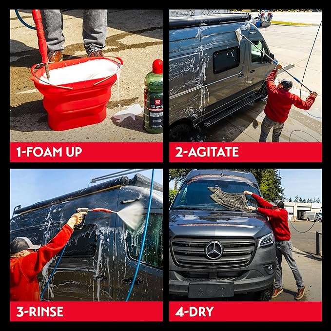 Griot's Garage Wash and Wax for RVs, Campers, Trailers, Boats, ATVs, UTVs, Motorcycles, Works on Paint, Chrome, Vinyl, Plastic, Rubber, Glass, and More, 10809, 64oz