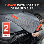SEAMETAL Microfiber Towels for Cars Drying Towels Car Detailing 35"x 24" Extra Large Ultra Absorbent for Cars and Trucks, Without Streaks, Scratches, or Water Spots (2 Pack Gray)