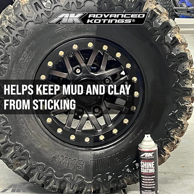 Advanced Kotings High Gloss Shine Coating Spray | Revives Dull Surfaces, UV Protectant, Vinyl, Rubber, Plastic, Easy Off-Road Clean-Up, ATV, UTV, Dirt Bikes & Surfaces | Net Weight 12oz - 4-Pack